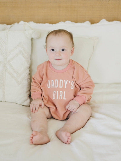 Daddy's Girl Sweatshirt Bubble Romper