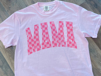 Mama Checkered Tee